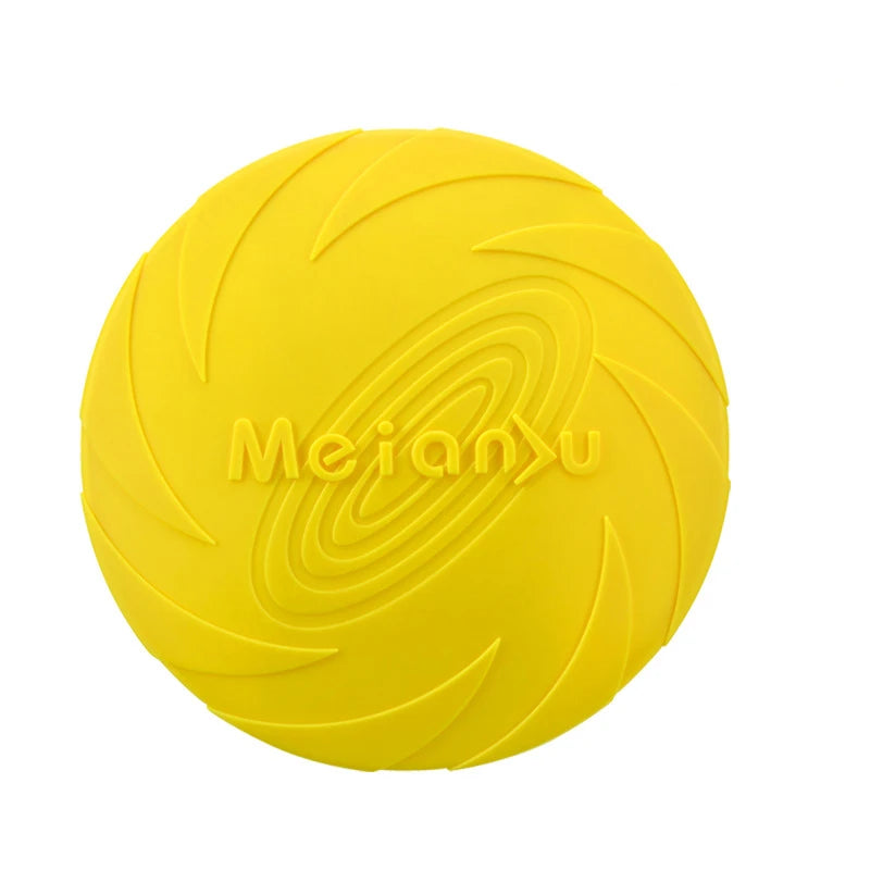 Frisbee en silicone souple pour chien — jouet à mâcher résistant