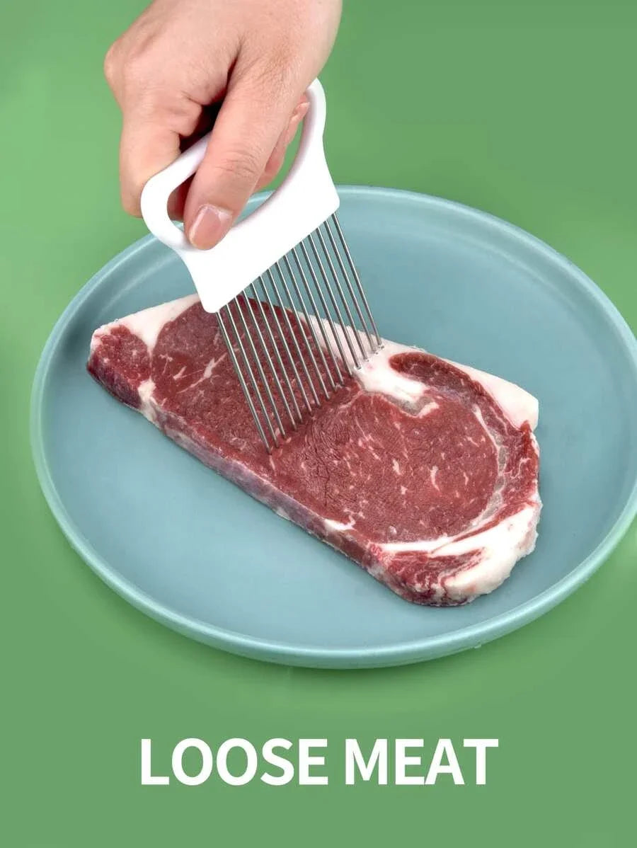 Trancheuse d’Oignons – Porte-Oignon Inox (1 pièce)