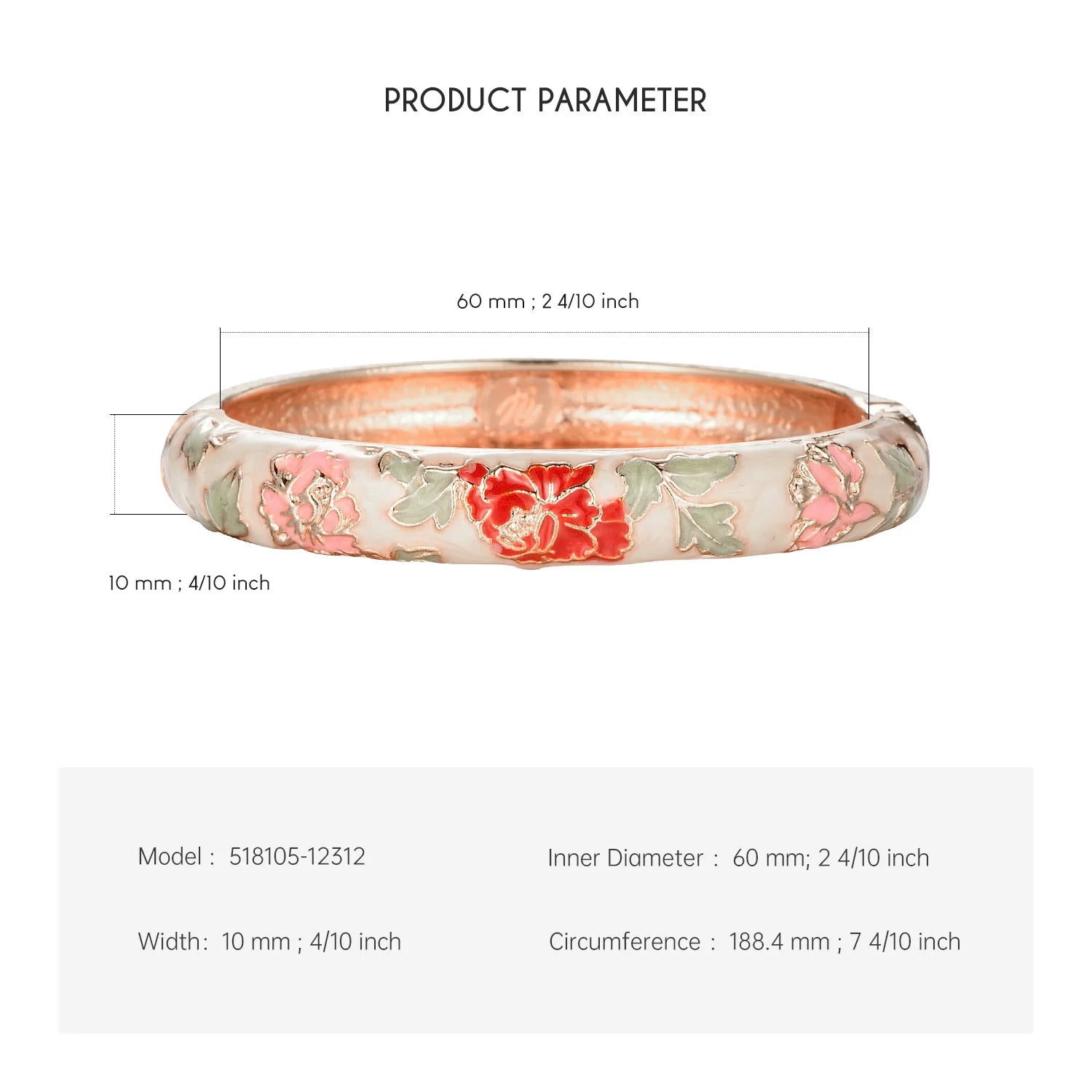 Bracelet Émaillé Fleur – Style Indien & Dubaï – Couleurs Premium