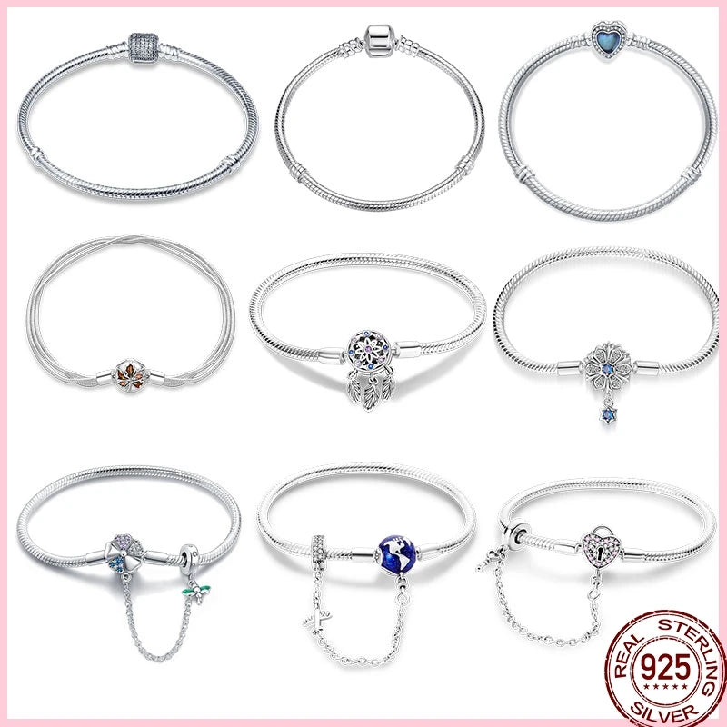 Bracelet en Argent 925 – Cœur Pavé Zircone & Infinity – 17 à 20 cm